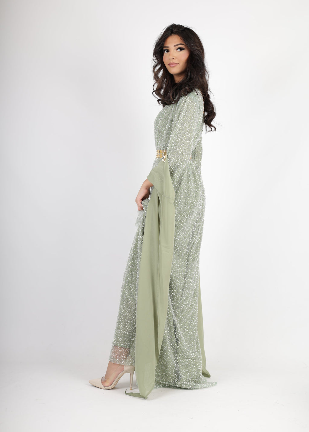 Merwari Kurdish Dress magic Green