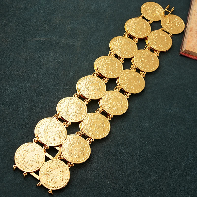 Ethnic Gold Color Body Chains for Women.