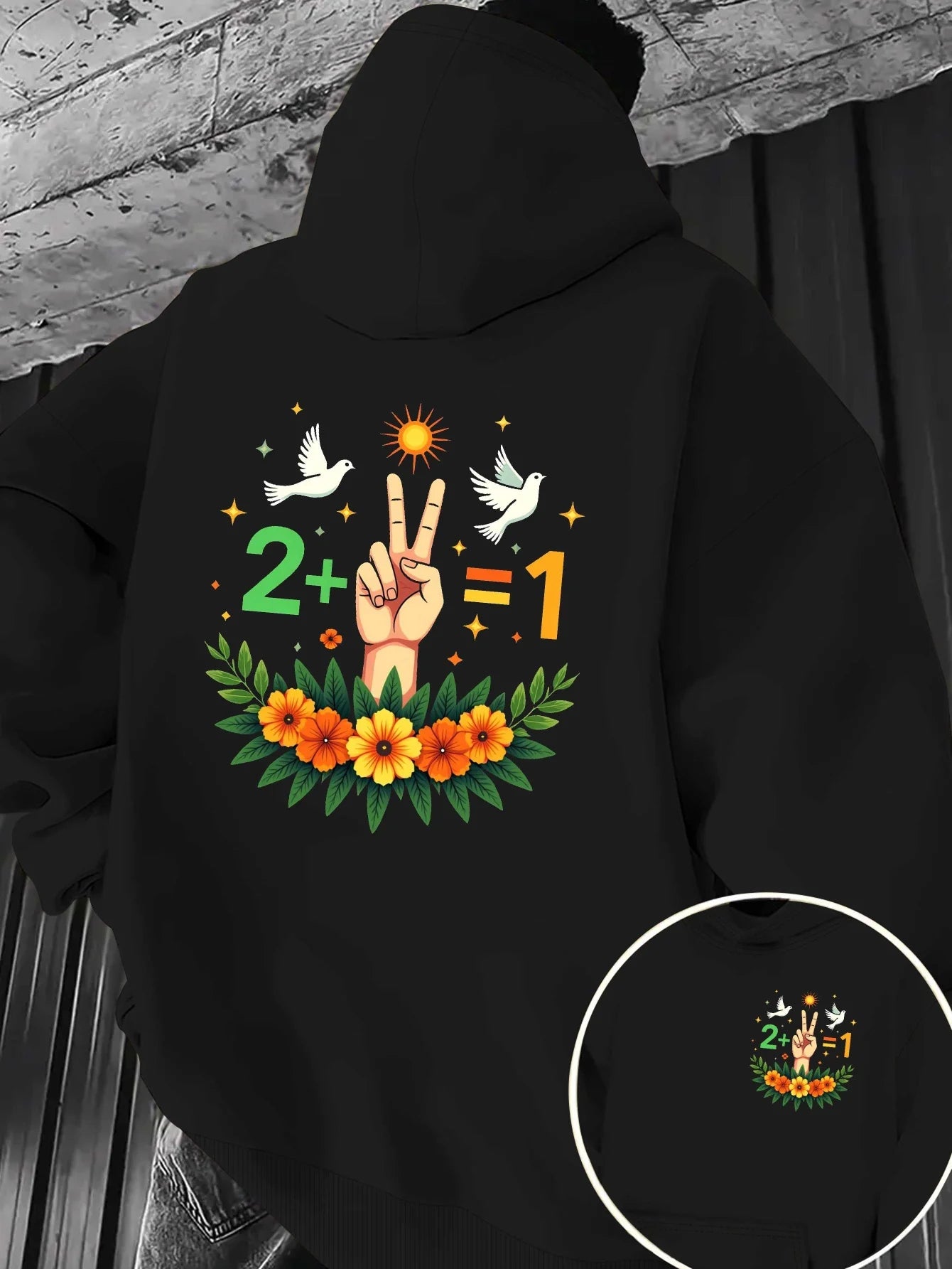 equation Middle eastern Kurdish Peace Sign  hoodies