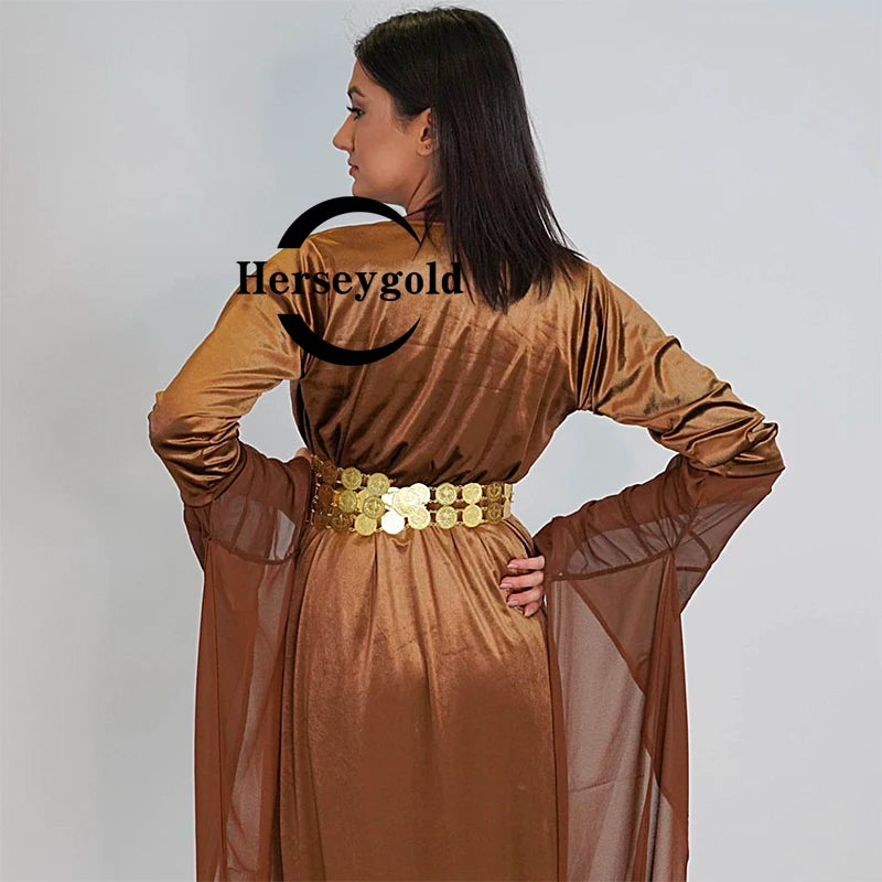 Ethnic Gold Color Body Chains for Women.