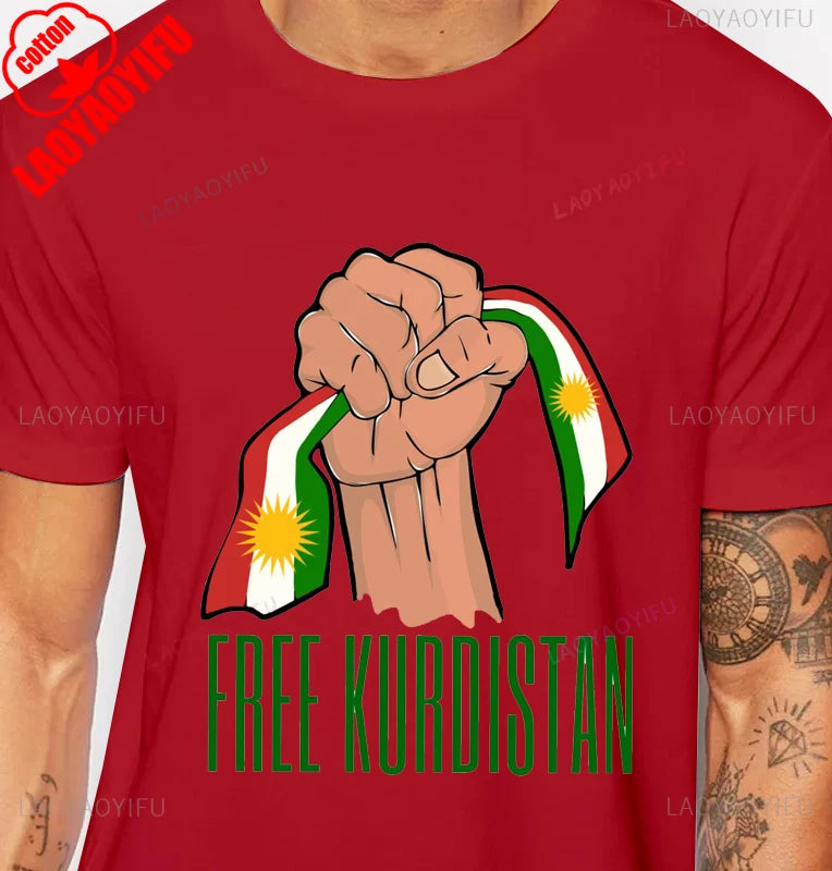 Kurdistan Calligraphy T-Shirt Kurdish