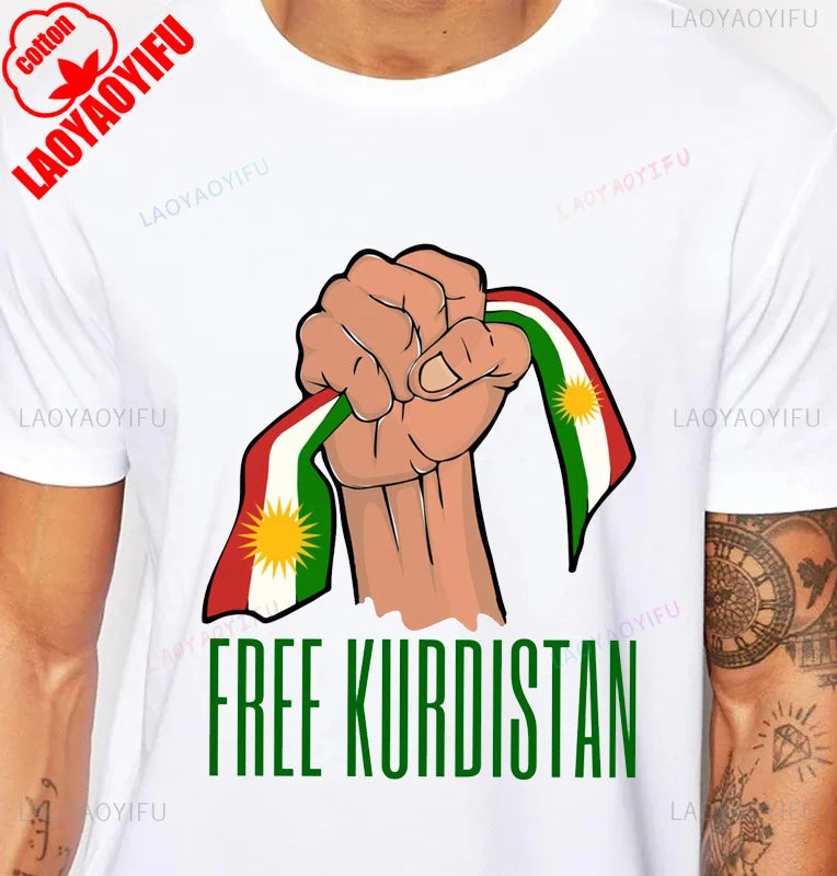Kurdistan Calligraphy T-Shirt Kurdish