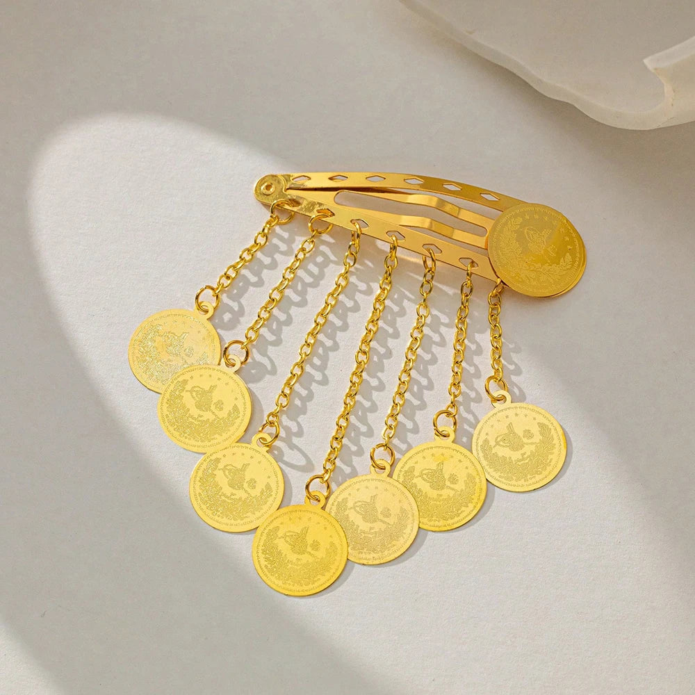 English (shortened)
Gold-Plated Turkish Coin Tassel Hair Clips – Kurdish Bridal Jewelry
Kurdish (Kurmanji)
Klipên Porê bi Sîkka Tirkî û Pûskên Zêr Pêlkirî – Zêrîna Bûkê Kurd
Kurdish (Sorani)
کلیپی قژ