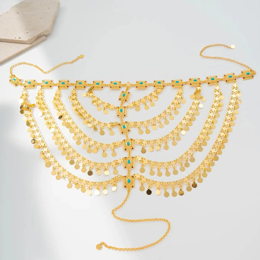 English (shortened)
Kurdish Bridal Gold-Plated Hair Chain Jewelry
Kurdish (Kurmanji)
Zîncîra Porê Bûkê Kurd bi Zêr Pêlkirî
Kurdish (Sorani)
زنجیرەی قژی بووکە کورد بە زێڕ پڵێکراو