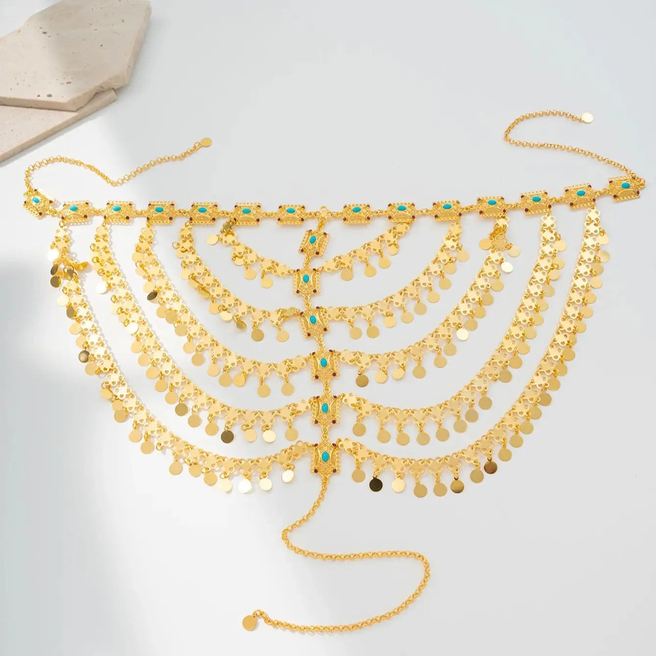 English (shortened)
Kurdish Bridal Gold-Plated Hair Chain Jewelry
Kurdish (Kurmanji)
Zîncîra Porê Bûkê Kurd bi Zêr Pêlkirî
Kurdish (Sorani)
زنجیرەی قژی بووکە کورد بە زێڕ پڵێکراو