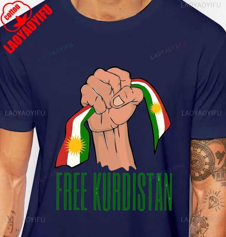 Kurdistan Calligraphy T-Shirt Kurdish